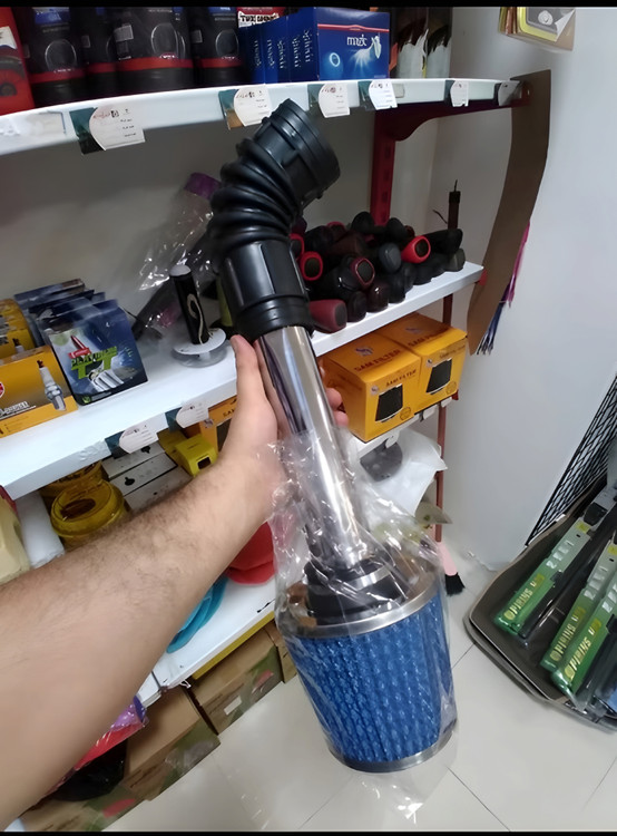 کیت مکش هوا پژو ۴۰۵ پارس سمند xu7 با ورق استیل و فیلتر پارچه ای